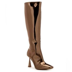 Indy Mirror Metallic Stiletto Tall Boots